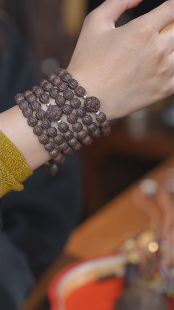 泥塑次第花开0.8瓜珠108子福利念珠款式