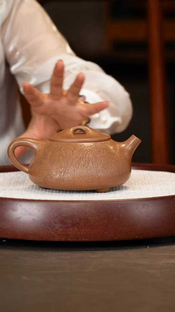 茶壶紫砂【邵忠源】玉砂段景舟石瓢  500CC