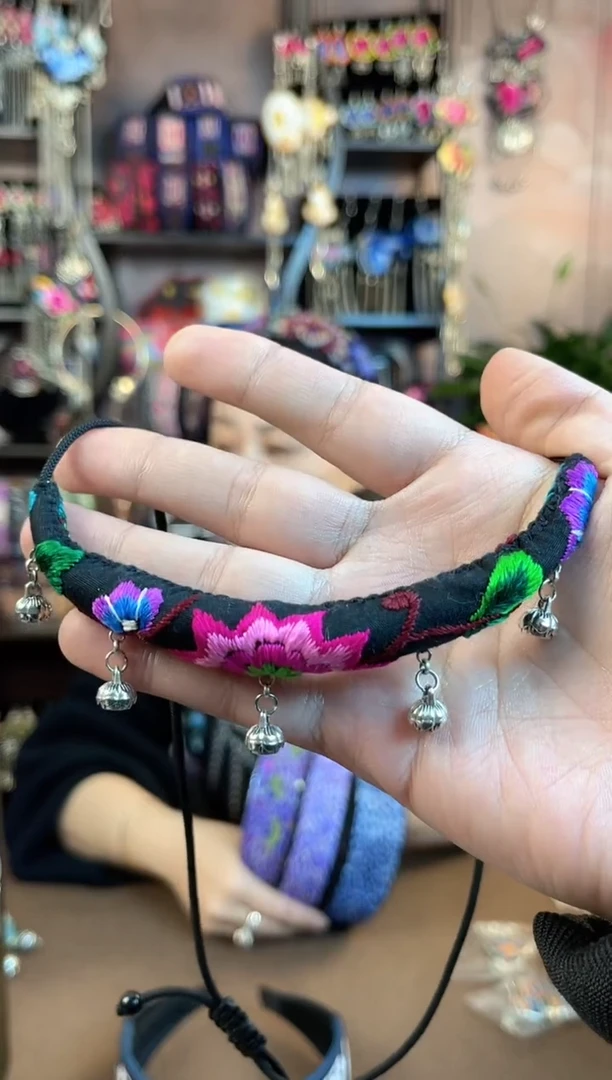 织绣 民族风手工非遗老绣饰品505