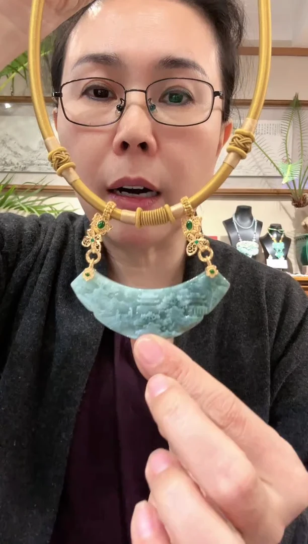 【闪购商品】翡翠颈饰未镶嵌国风