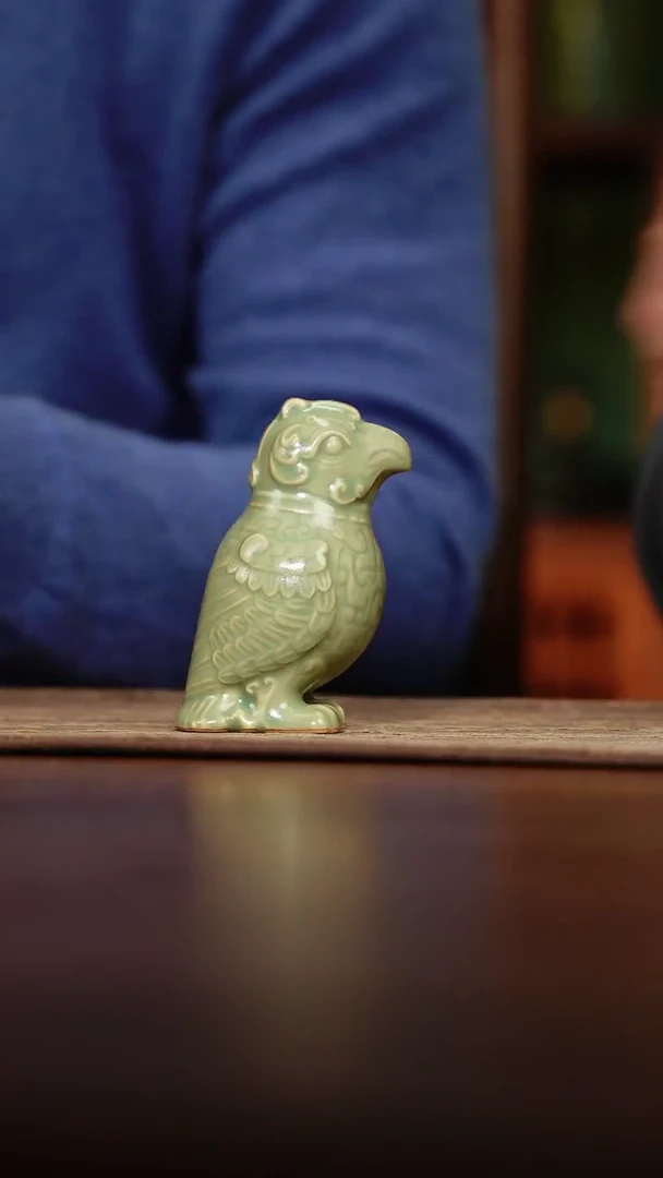 【闪购商品】31-8猫头鹰枭茶宠（）仿越窑釉