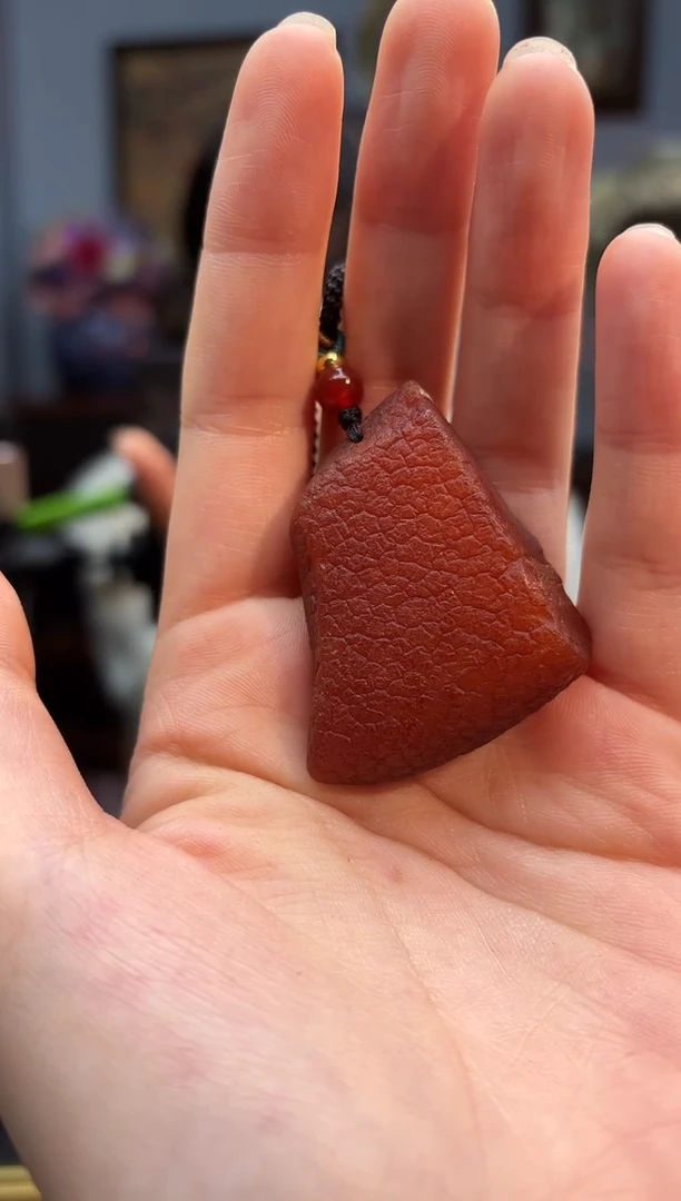 琥珀颈饰未镶嵌吊坠