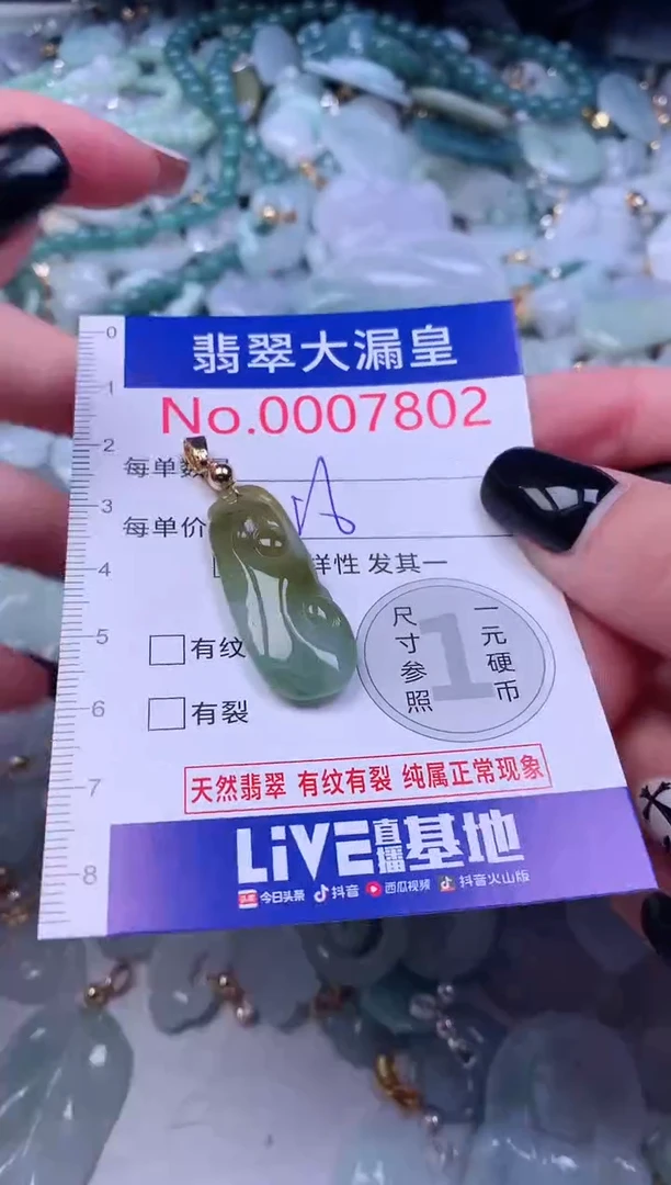 颈饰未镶嵌翡翠7802
