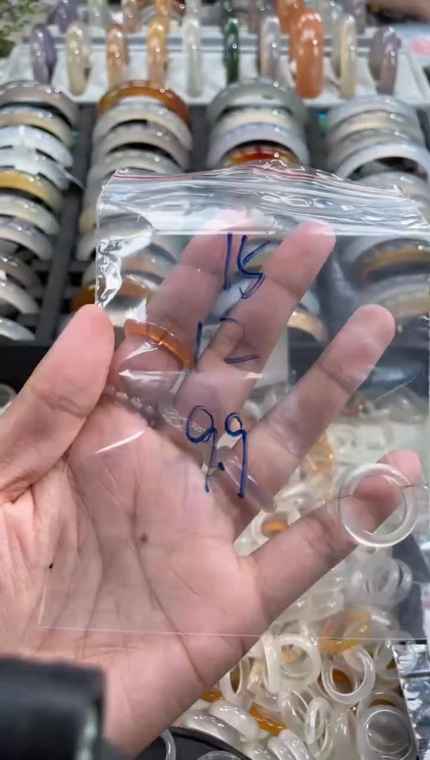 玛瑙/玉髓戒指未镶嵌15
