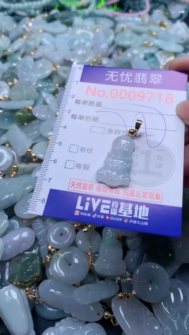 翡翠未镶嵌吊坠(不含链)9718