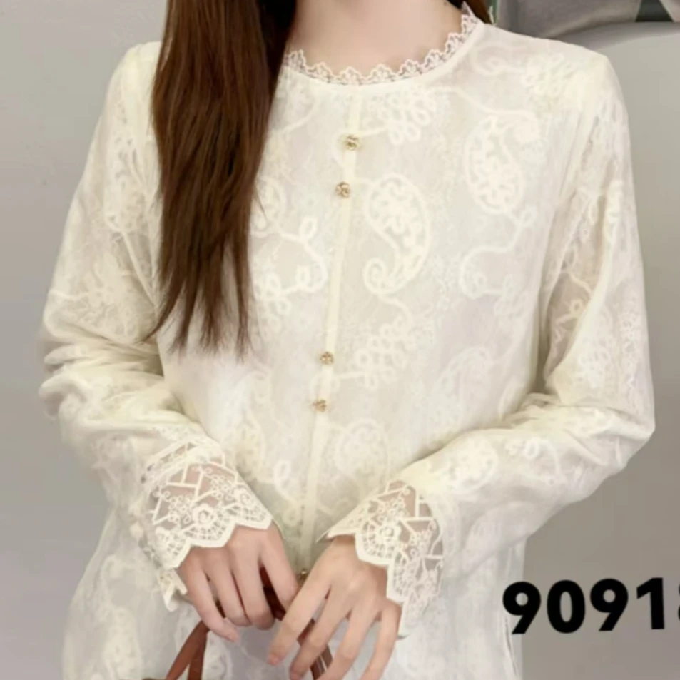 【锦衣服饰】STSZ 90918法式蕾丝花边小衫