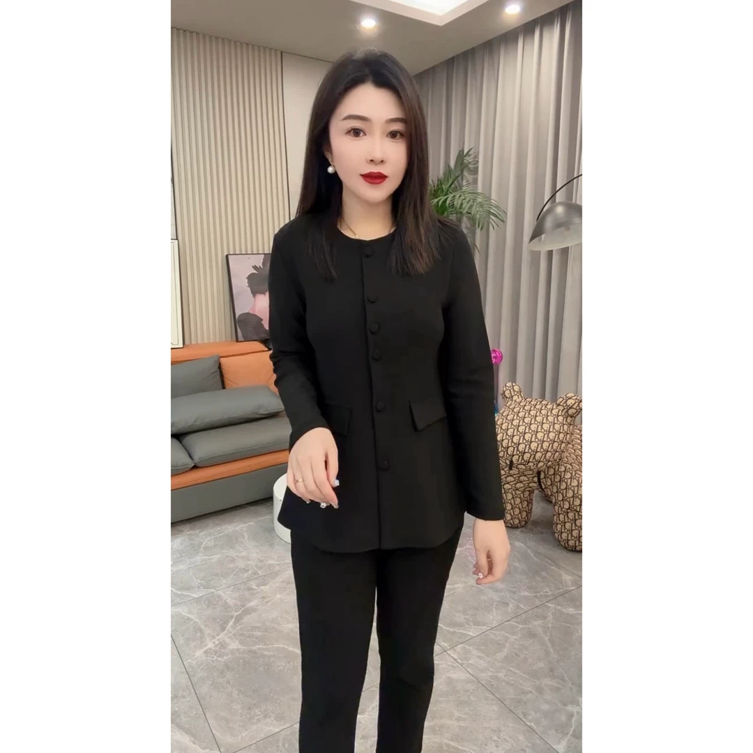 春季爆款气质轻奢风时尚高档女套装