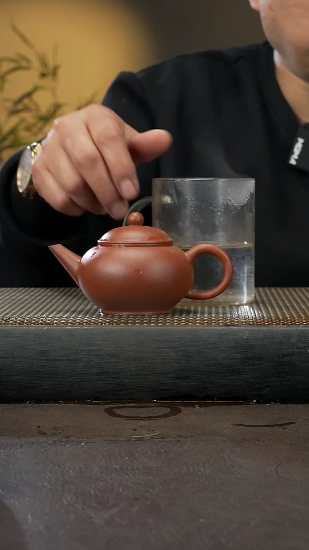 【闪购商品】紫砂茶壶老红泥 水平 140cc 030