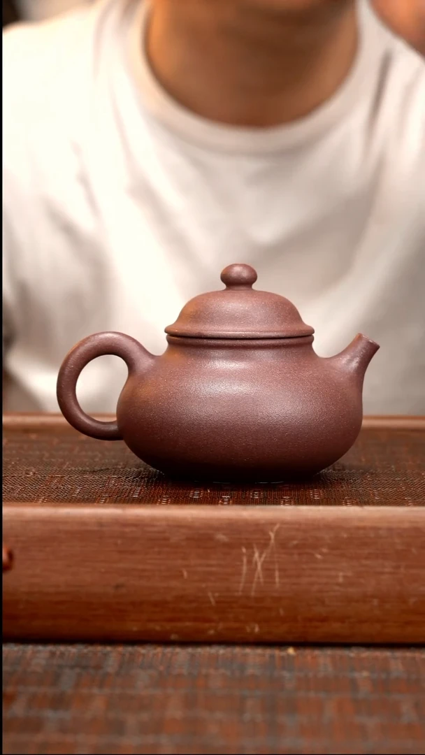 茶壶紫砂XL 满砂天青  容天