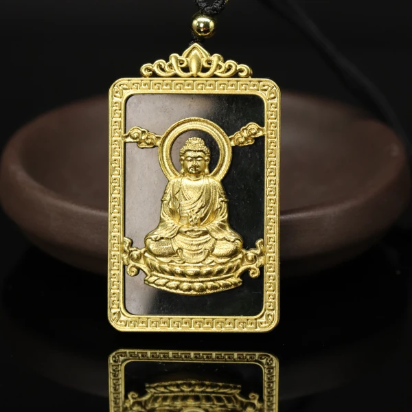 X新疆和田玉如来佛祖上等和田玉吊坠玉石挂件无事牌直播间Y874