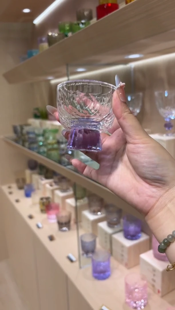 紫色闪烁茶杯 买一送一