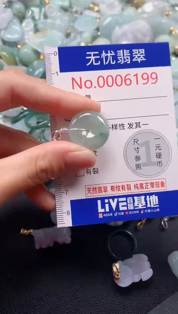 吊坠(不含链)未镶嵌翡翠6199
