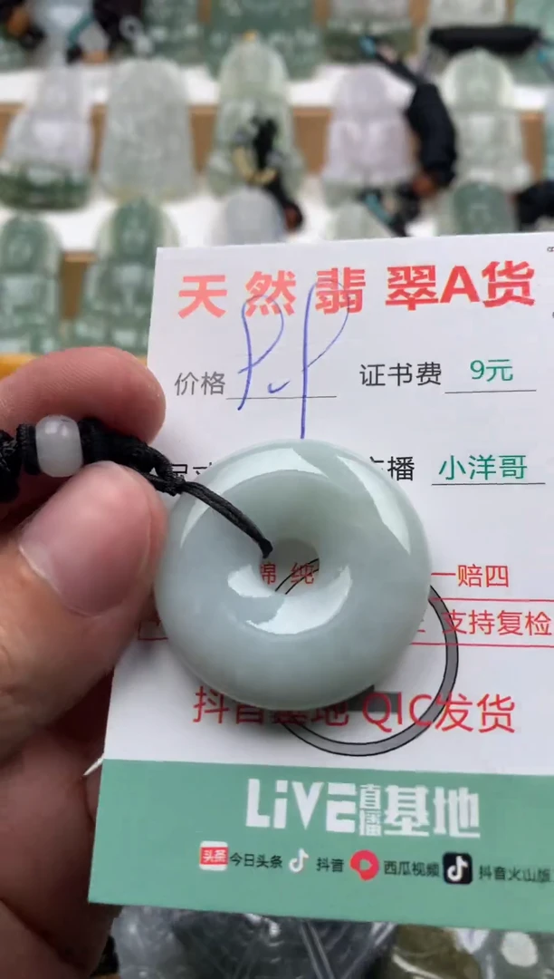 翡翠未镶嵌吊坠(不含链)1