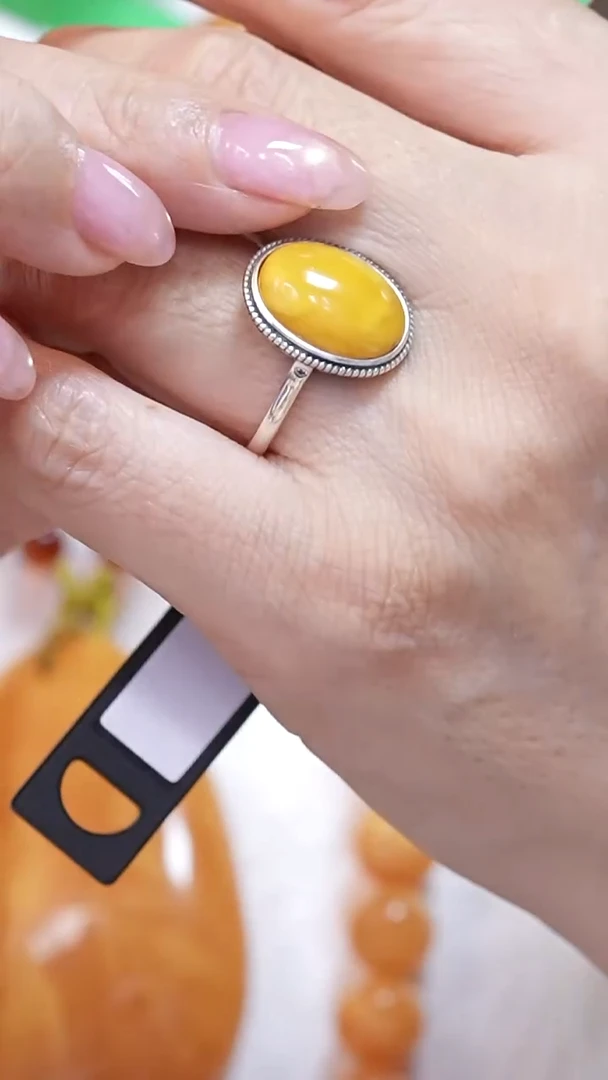 蜜蜡颈饰银S925镶嵌8722天然蜜蜡珠宝奇石云端妖孽全部保真