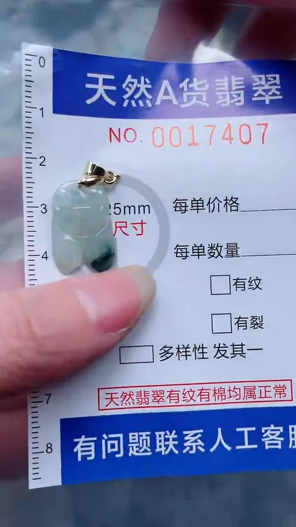 翡翠未镶嵌吊坠(不含链)1