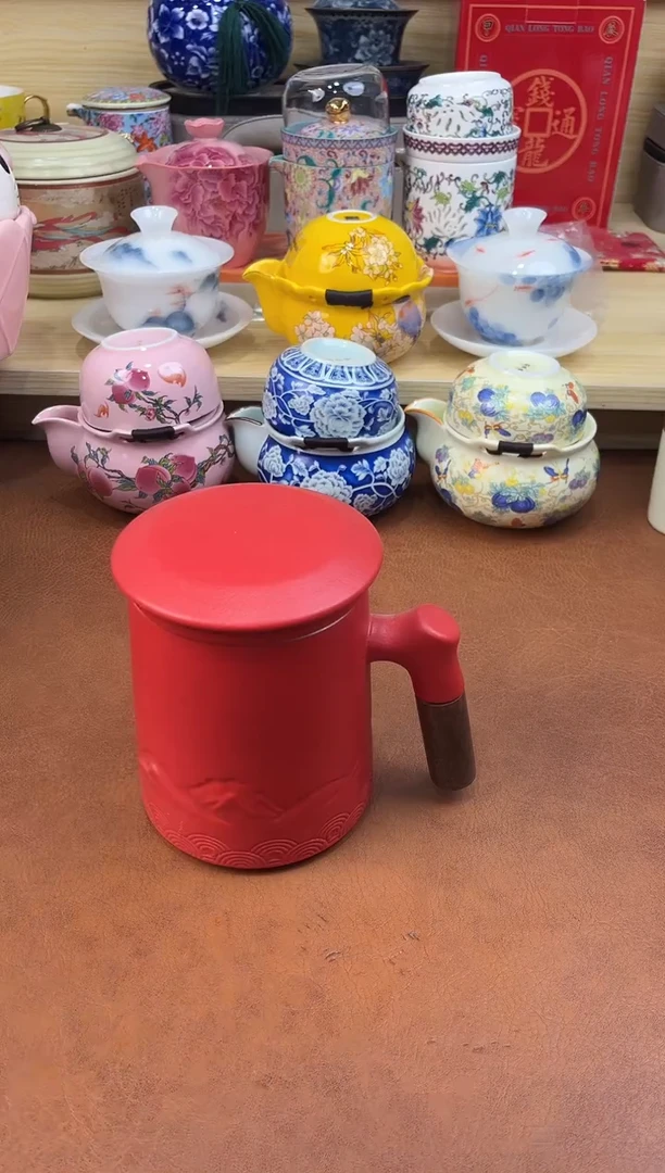 陶陶瓷茶具摆件旅行套组