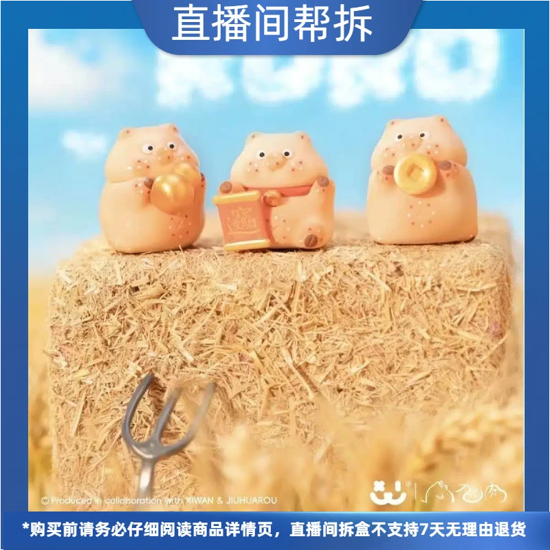 （代拆）Lucky RoRo九花肉好运百分百系列萌粒手办摆件喜玩潮玩