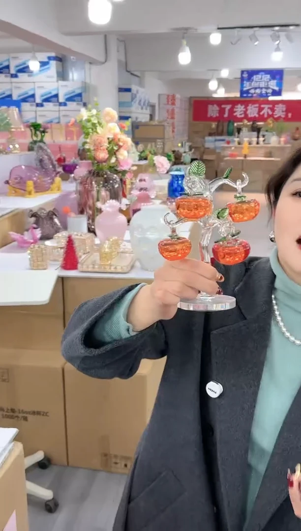 【闪购商品】琉璃椿野花器A早-19