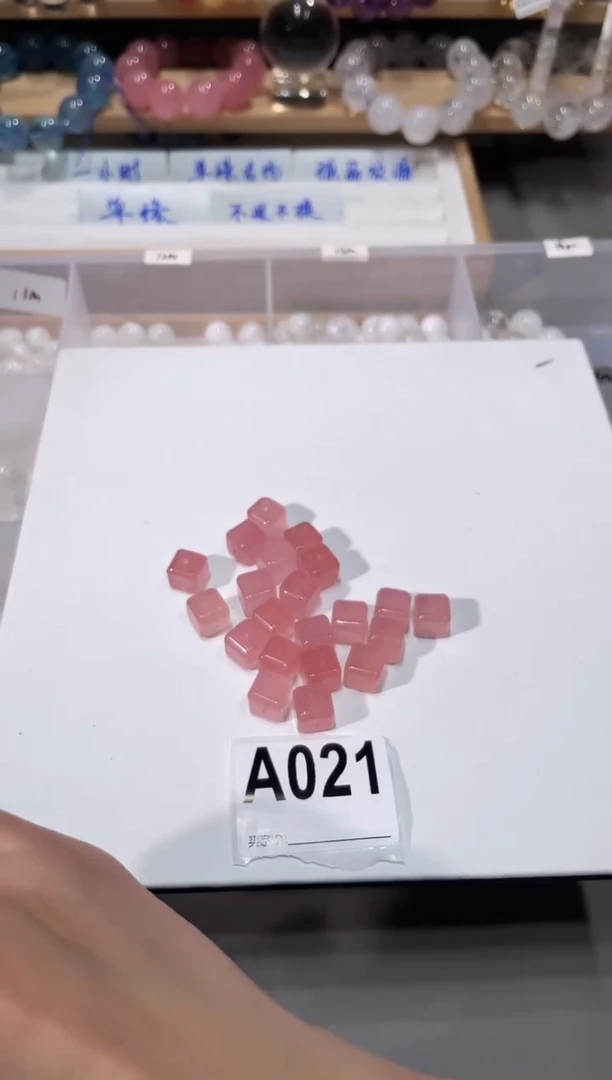 水晶手链未镶嵌A021草莓晶方糖多样性发一