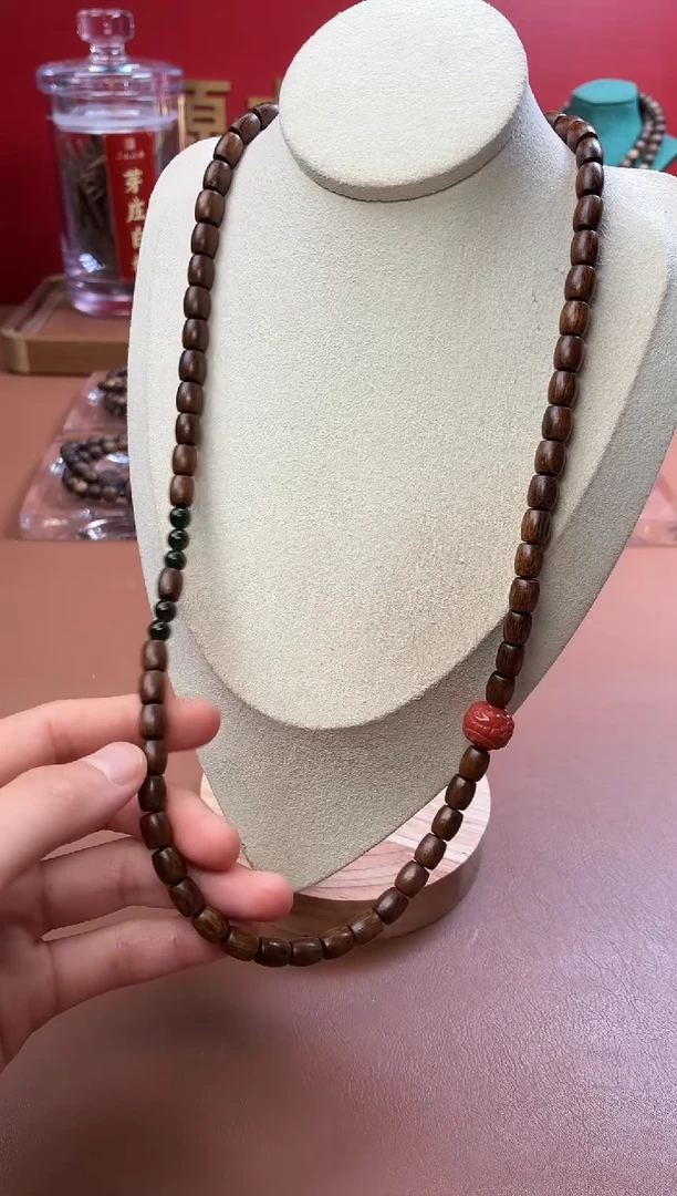 沉香手串沉水越南芽庄黄棋楠7*8三圈设计款