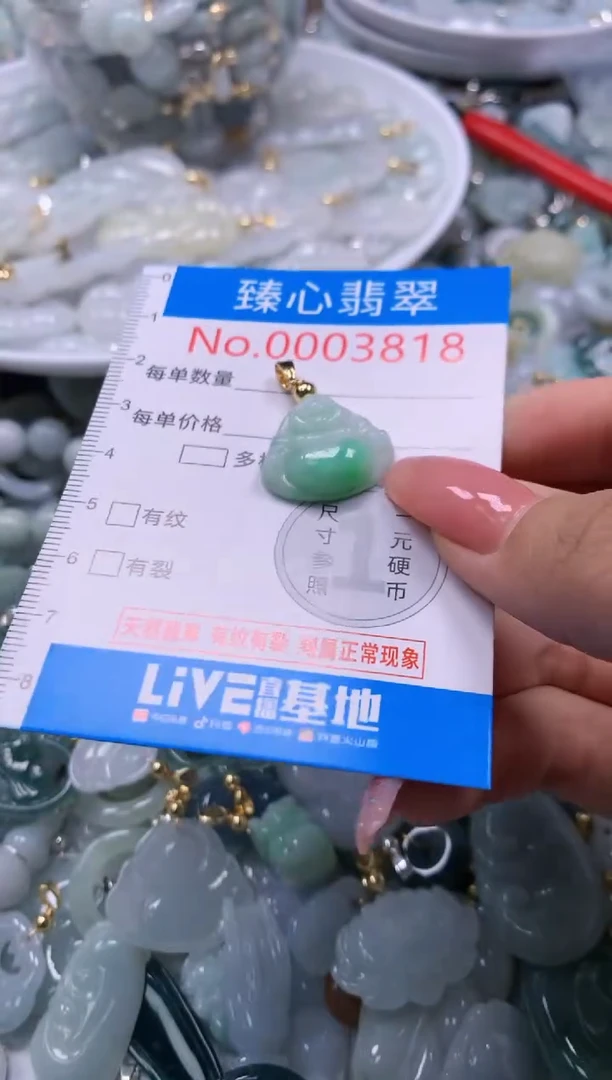 翡翠未镶嵌颈饰3818