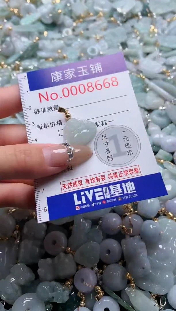 翡翠未镶嵌吊坠(不含链)8668