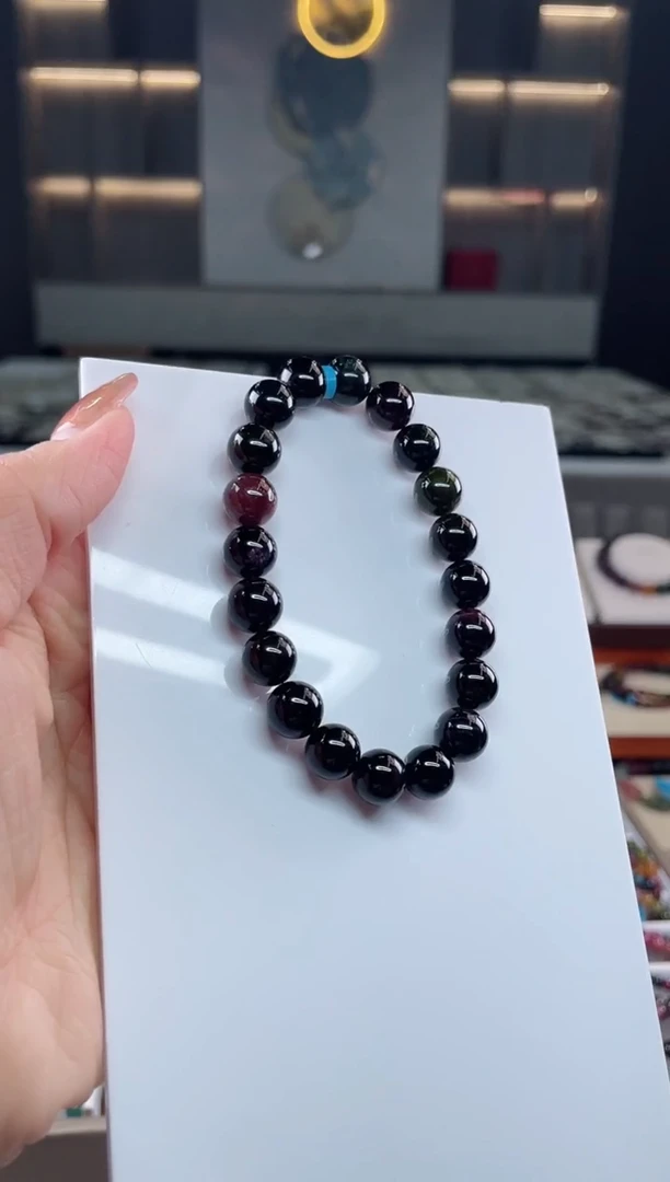 单圈手串未镶嵌碧玺（多样性发一条）T