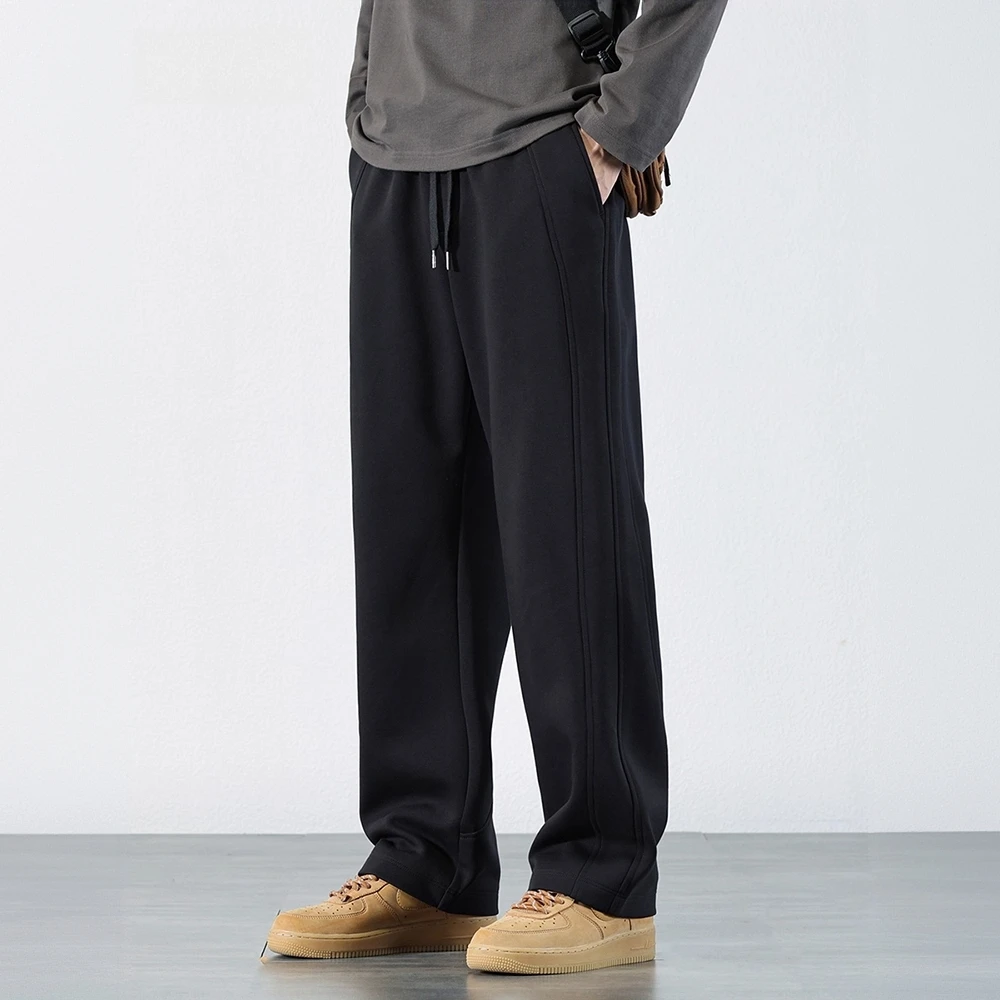 NYIG品牌直筒新款休闲裤子加绒牛仔裤小个子男士男款网红牛仔裤男