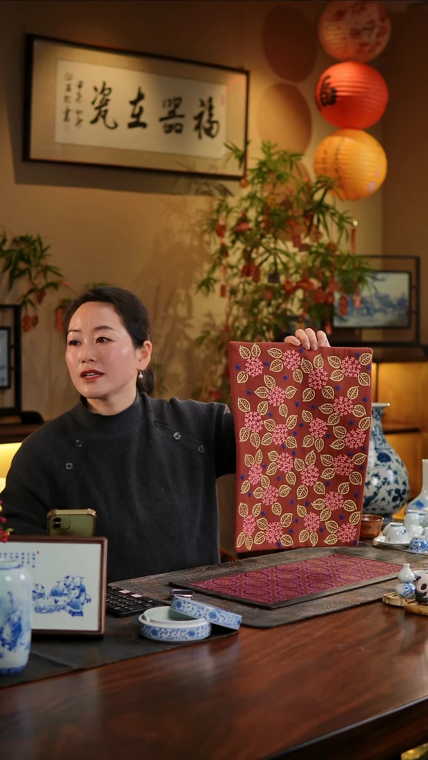 【闪购商品】织绣绣球花大号茶席C款