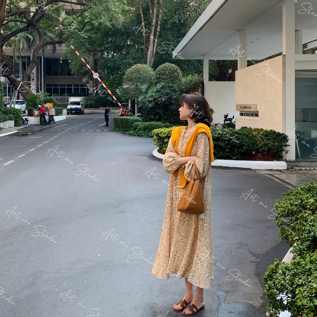 Artme瓜瓜呀【帕尼达假日花色连衣裙】碎花气质时尚女士w1145l2