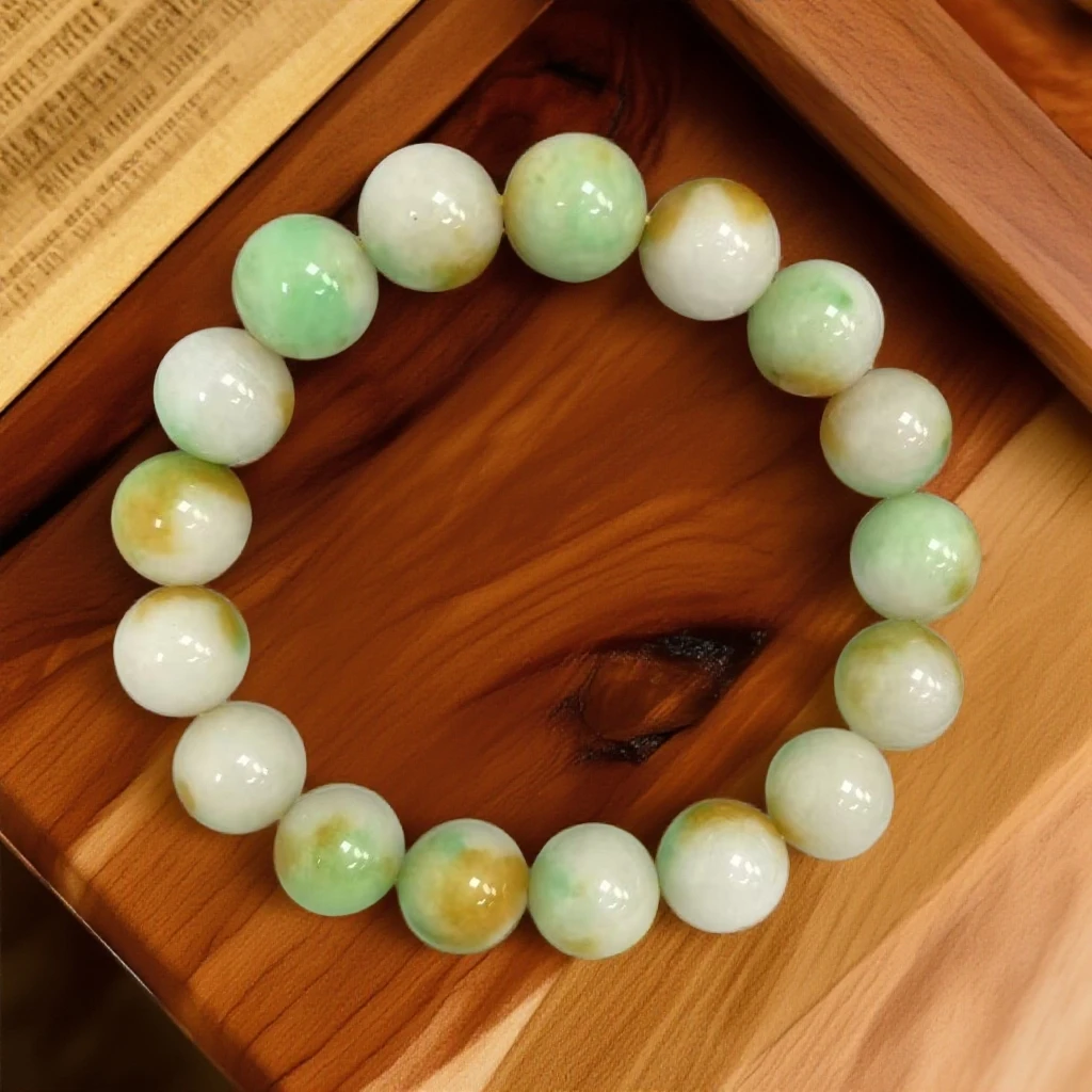 【大喜】浅黄绿12m手链KSU/WD2298精致手链女士多样性发一