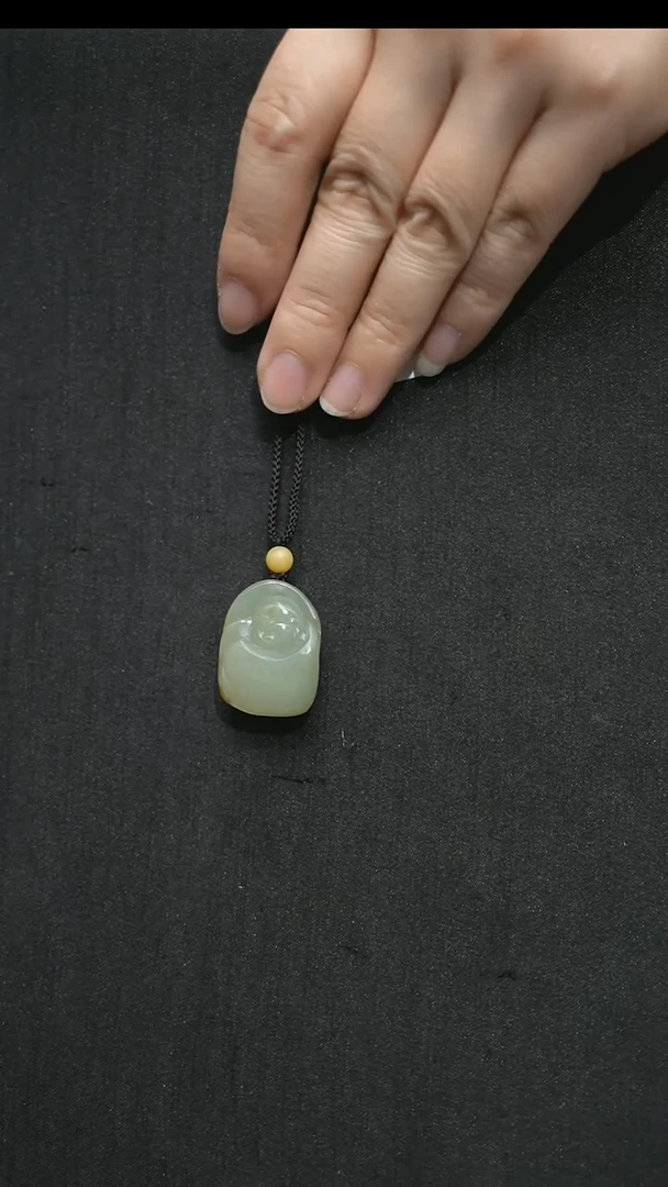 颈饰未镶嵌和田玉白*樓12.1克佛公