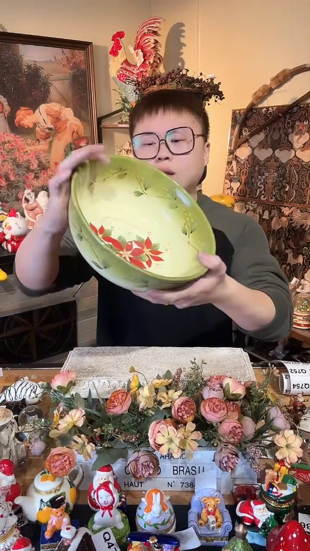 【闪购商品】默认微瑕高端树脂陶瓷摆件Q748