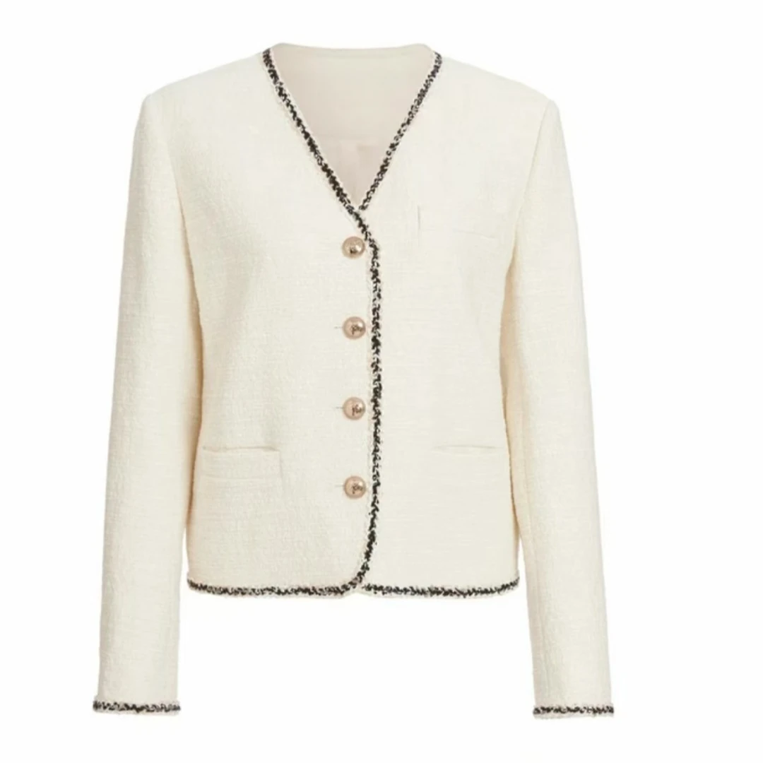 【歌LS】复古气质口袋秋季休闲小香风外套-GLS200