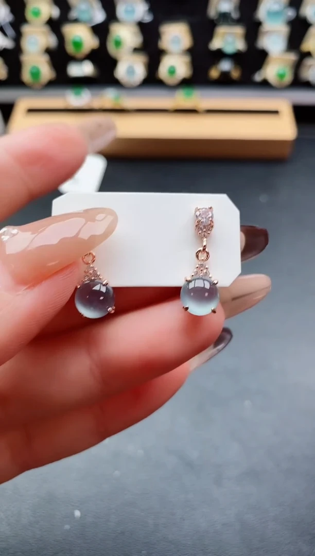 银S925镶嵌戒指翡翠1