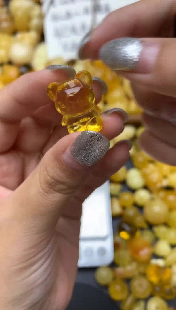 未镶嵌琥珀珠宝奇石140琥珀蜜蜡微瑕花粉