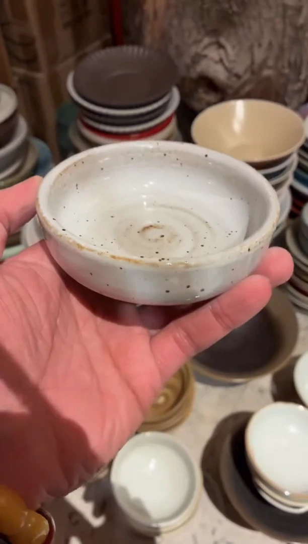 瓷片4寸白麻点小碟（福利款）