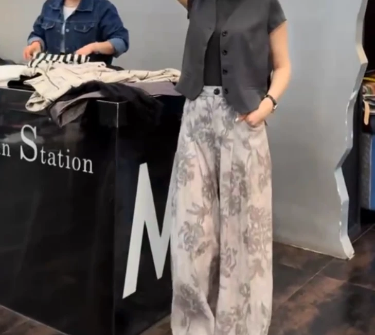 2025夏季新款网红同款洋气减龄韩版爆款马甲裤子女可2u