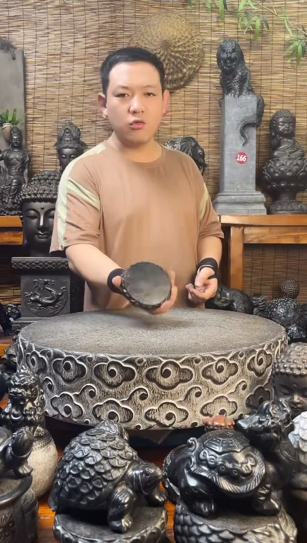 石材10壶承天然青石雕刻