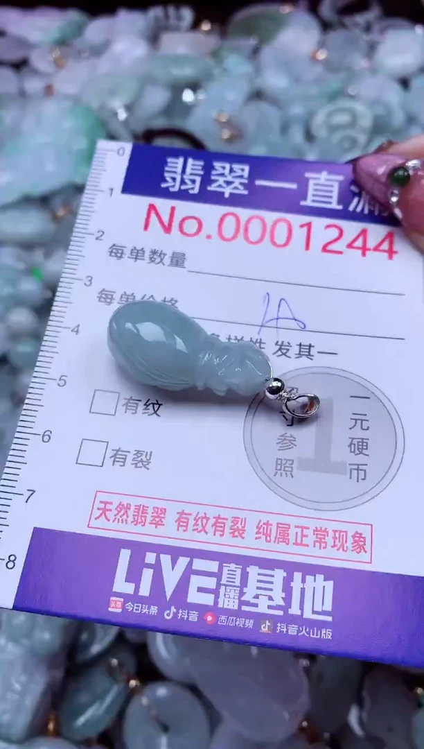 吊坠(不含链)未镶嵌翡翠1244