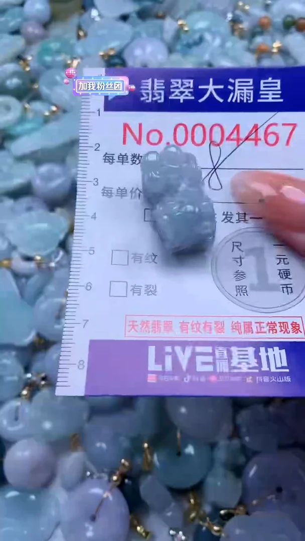 翡翠未镶嵌吊坠(不含链)4467