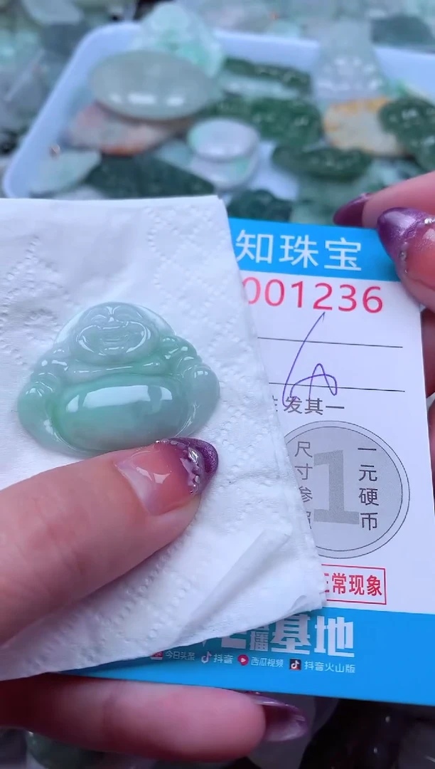 翡翠未镶嵌吊坠(不含链)1236