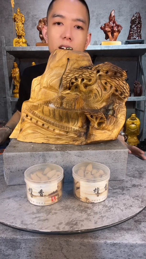 金丝楠金丝楠木精工雕刻摆件