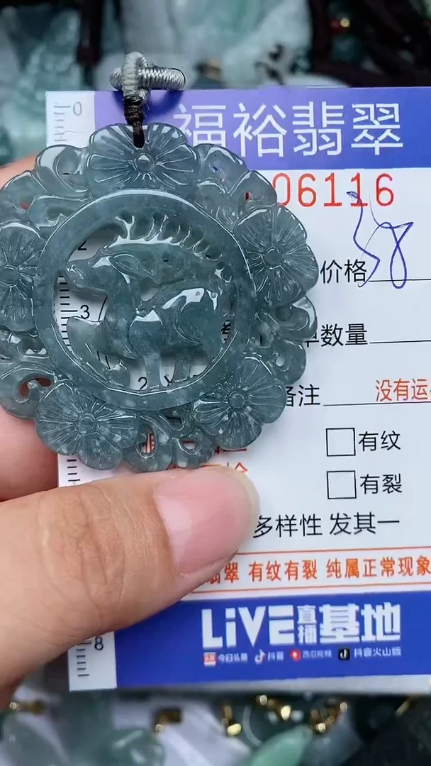 翡翠未镶嵌颈饰...0006116