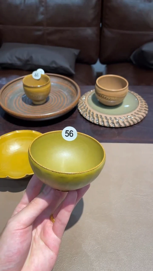 56窑承龙泉青瓷宇杰茶末杯子