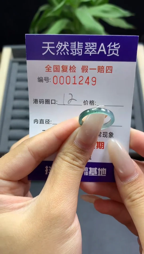 未镶嵌戒指翡翠天然  1249