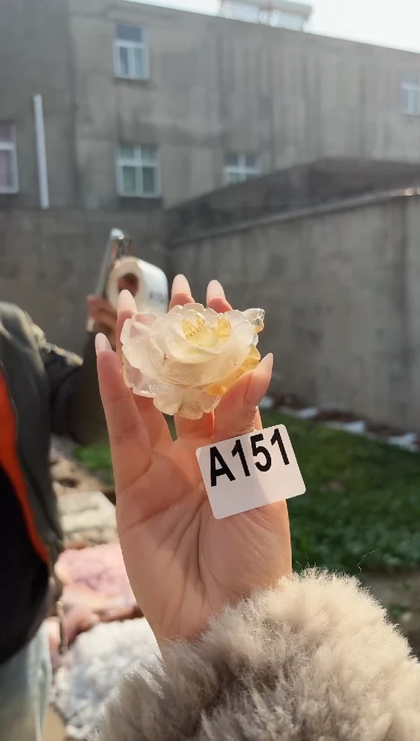 【闪购商品】水晶摆件未镶嵌浇花小花151