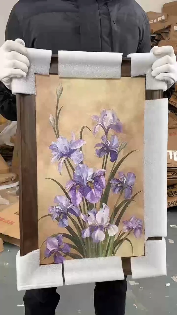 横款A58鸢尾花38x58cm