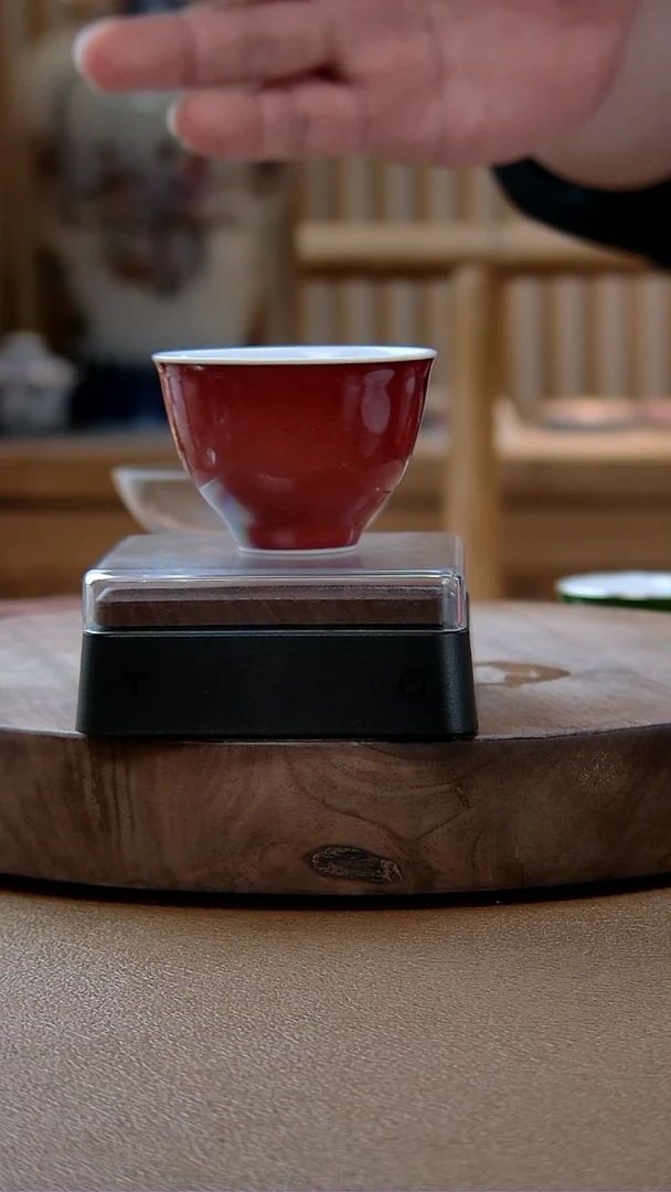 【闪购商品】文俊窑豇豆红安定杯