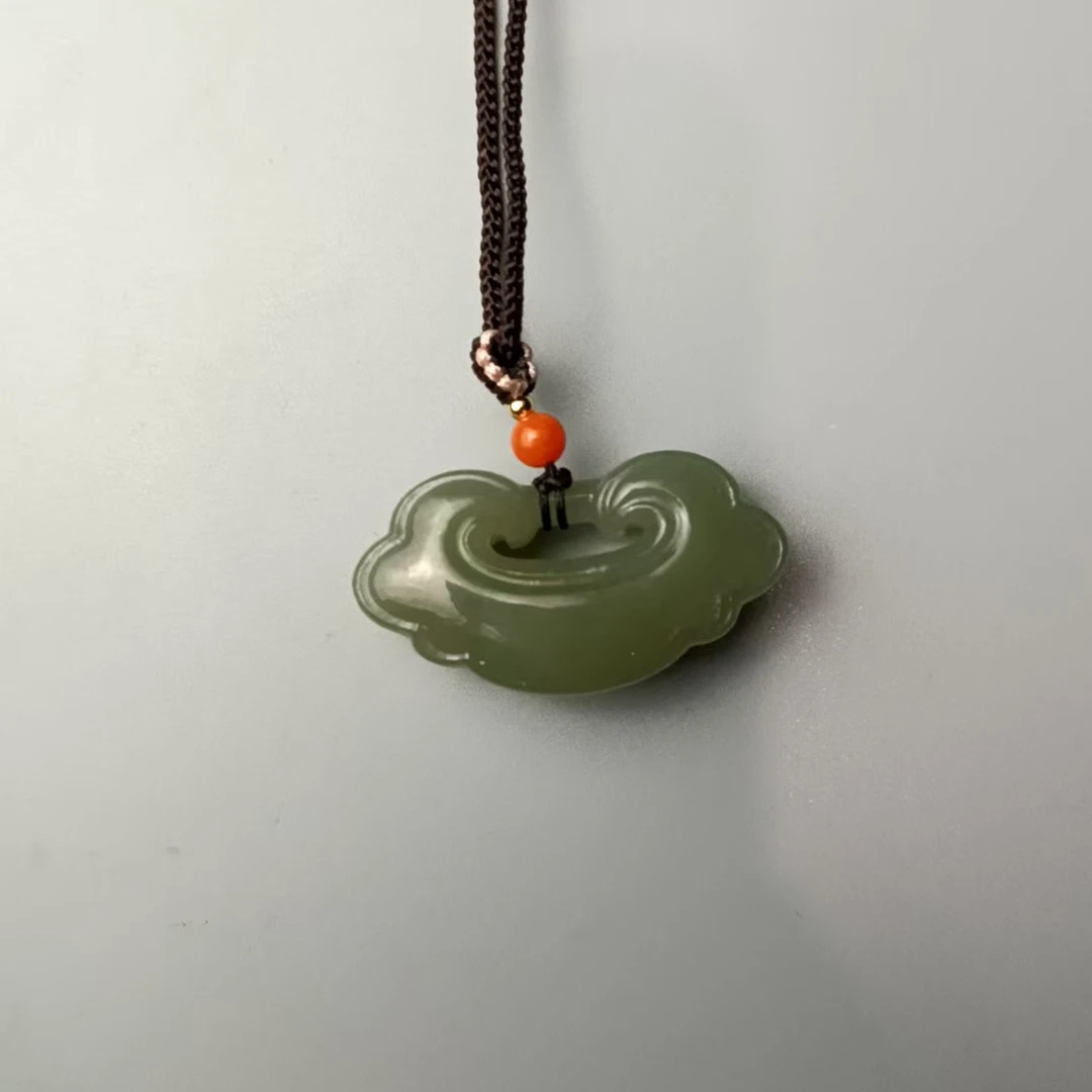 和田玉平安如意锁